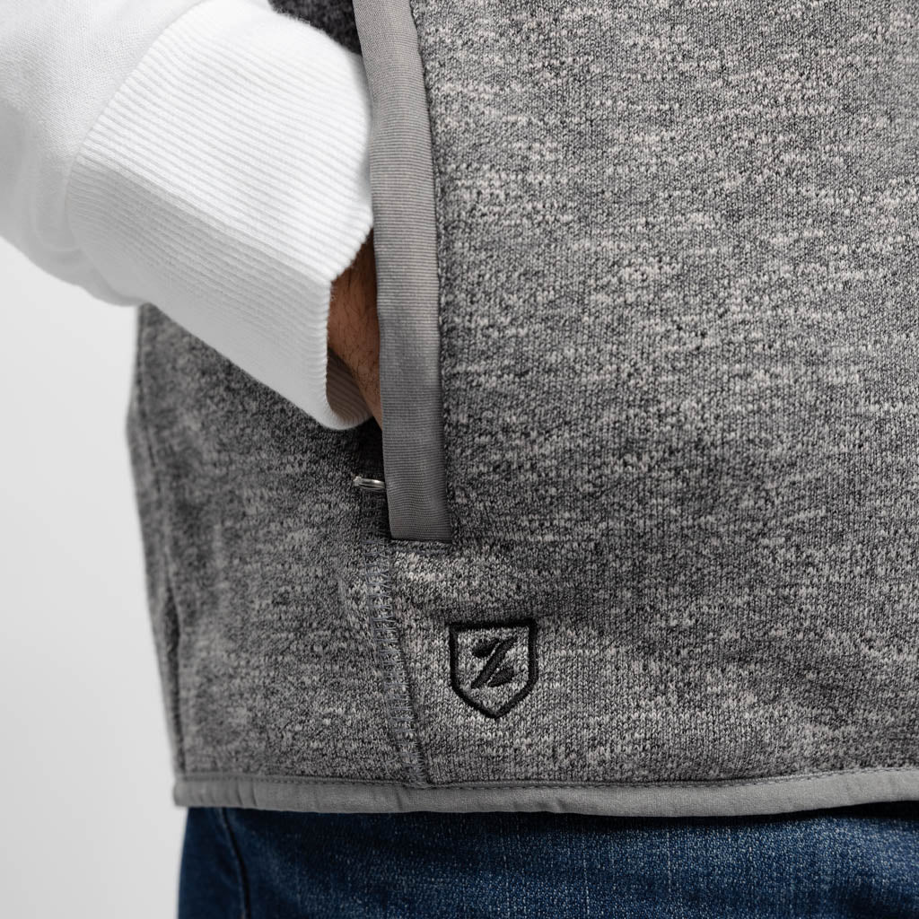 Zusa Men's Midtown Fleece Vest | Eco-Friendly Fleece Vests for Men